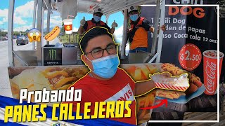 Probando PANES CALLEJEROS en El Salvador *Los mejores Hot Dog*