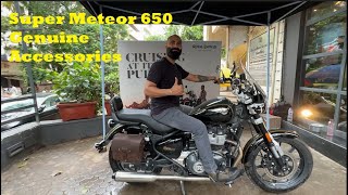 SUPER METEOR 650 ALL GENUINE ACCESSORIES on INTERSTELLAR VARIANT !