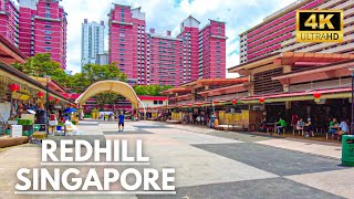 A Town Painted RED? Take a Tour of Redhill, Singapore ~ Singapore Walking Tour [4K]