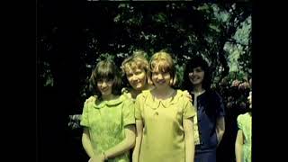 Joan, Lynda, Nellie and Sue Hodgkinson at the Grange, 1963, filmed by Fred Pedley