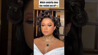 WHICH CELEBRITY DOES SHE REMIND YOU OF? 😃 #atlanta #blackqueens #hairstyle #makeup #subscribe #fyp