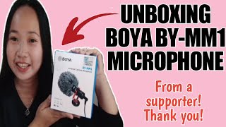 BOYA BY-MM1 MICROPHONE UNBOXING | FROM MY GENEROUS SPONSOR