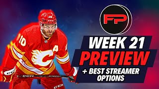 Week 21 BEST Streamer Options for Fantasy Hockey 2023/24