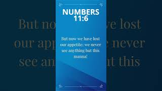 Daily Bible Verse - Numbers 11:6 – October 3, 2023