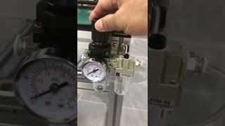 How to set up air pressure for manual polarizer film lamination applicator