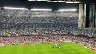 Camp Nou owned by Frankfurt fans 😳 Incredible scenes