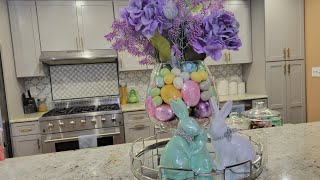 Spring and Easter Kitchen Island Centerpiece ~ Home Decor