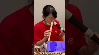 Playing the Flute with Her Nose! 😲@haruka_2go