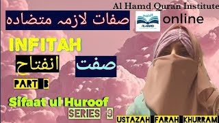 Infitah | صفت انفتاح | sift e infitah | pt :B | sifat ul huroof series 9 / sifatelazimamutzadah