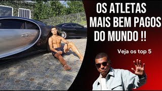 Os Atletas mais bem pagos do mundo ( top 5 ) #futebol #futeboleuropeu #espanha #cr7