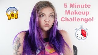 5 Minute Makeup Challenge....OMG...WTF | Makayla Wetmore