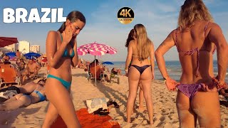 🇧🇷 IPANEMA, 🔥 Hot afternoon on the beach in Rio de Janeiro, Brazil 【4K】