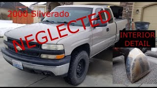 Cleaning a neglected 2000 Silverado interior