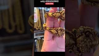 Latest fancy 916HM gold antique kada bangles #gold #shorts #bangles #kadapa #kadagam