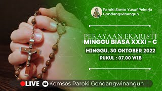 PERAYAAN EKARISTI MINGGU BIASA XXXI C - Minggu, 30 Oktober 2022