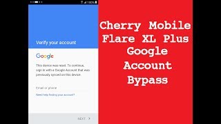 Cherry Mobile Flare XL Plus FRP Bypass