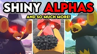 SO MANY SHINY ALPHAS + MANY MORE in Pokemon Legends: Arceus