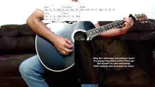 Bebe Rexha - Sabotage (guitar cover) + chords