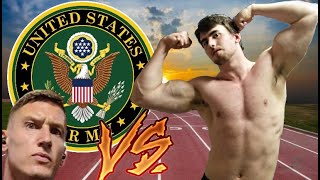 Bodybuilder tries the US Army Fitness Test | Vs. MattDoesFitness