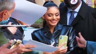 Vanessa Hudgens: Signing Autographs in New York (November 15, 2021)