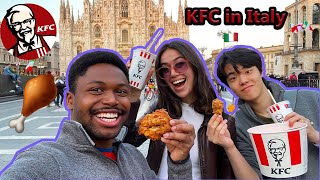 KFC in Italy...is it crispy? 🇮🇹🍗 #kfc