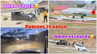 swift recovery| snow slide hon lg gye | kargil jndea nu raste ch he rukna pyea | Leh trip