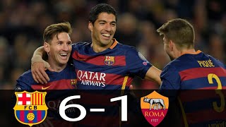 Barcelona vs AS Roma 6-1 Fox Sports (Relato Mariano Closs) UCL 2016