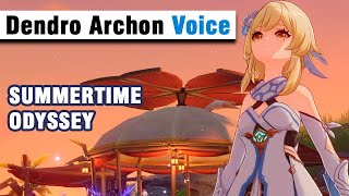 Dendro Archon voice In Summertime Odyssey Ending