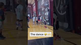 Lil kid hits the shot and does the “Steph Curry Dance” 😂🤣#shorts #basketball