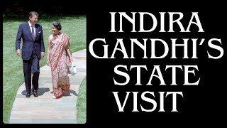 Indira Gandhi's Historic State Visit to the U.S. During Ronald Reagan's Tenure (1982)