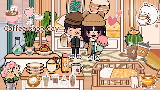 Day routine of coffee shop 🧋🍪🤎 | Toca Boca routines #tocaboca #tocalife