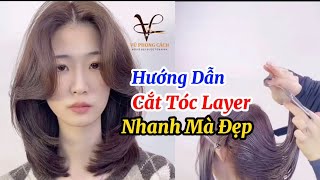 Cắt Tóc Layer Nhanh Mà Đẹp,Đăng Ký Kênh( Học Nghề Tóc )Để Xem Nhiều Video Hơn #HocNgheToc