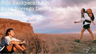 Solo backpacking in Anza Borrego Desert State Park