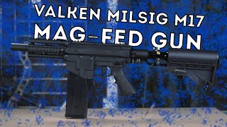 Valken M17 A2 .68  Paintball Magfed Gun Shooting and Review