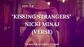 Nicki Minaj - Kissing Strangers (Verse - Lyrics)