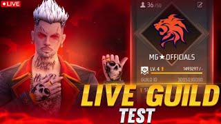 FREE FIRE LIVE GUILD TEST🔥 // #mahakalgaming #guildtest #livestream #freefire