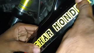 youtube channel name sticker for bike || নিজের নামে স্টিকার কিভাবে বানাবেন