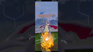 mega charizard vs tem rocket boos battle in Pokemon go