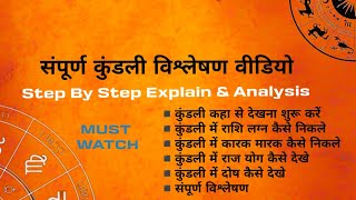 Complete Kundali Analysis Step by Step, संपूर्ण कुंडली विश्लेषण वीडियो #kundali #jyotish #youtube