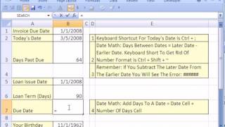 12 Excel Magic Trick #12  Date Math!