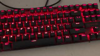 RED DRAGON KUMARA LED LIT CUSTOM KEYBOARD ( WIRED MECHANICAL GAMING KEYBOARD MODEL K552-1) REVIEW