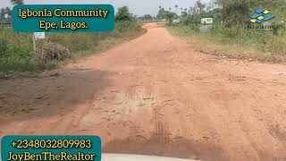 Road Network to Igbonla Community in Epe Town, Lagos