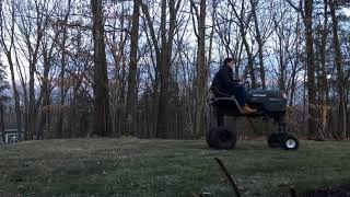 Lifted Lawn Mower