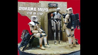 MEPD Diorama . Bandai Kit 1/12 . Step by Step