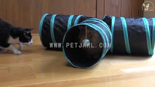 Pet Jarl Collapsible T-Shaped 3 Way Cat Tunnel