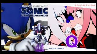 QMephiles / Mori Calliope & Gawr Gura vs. Mephiles Boss / Hololive vs. Sonic