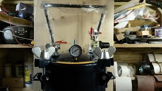 converting a pressure pot for resin