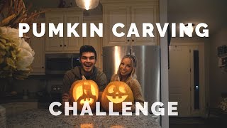 COUPLES HALLOWEEN PUMKIN CARVING CHALLENGE