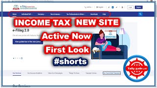 New Income Tax Portal Activate Now #FirstLook #Shorts | www.incometax.gov.in