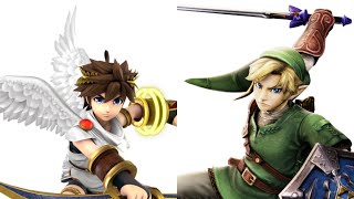 Pit vs Link in Super Smash Bros Brawl (Remaster)